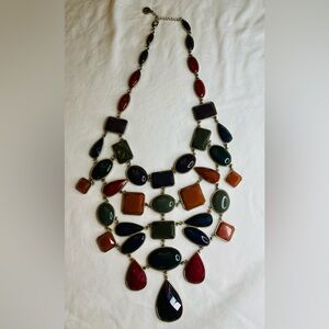 Liz Claiborne Multicolor Gemstone Necklace